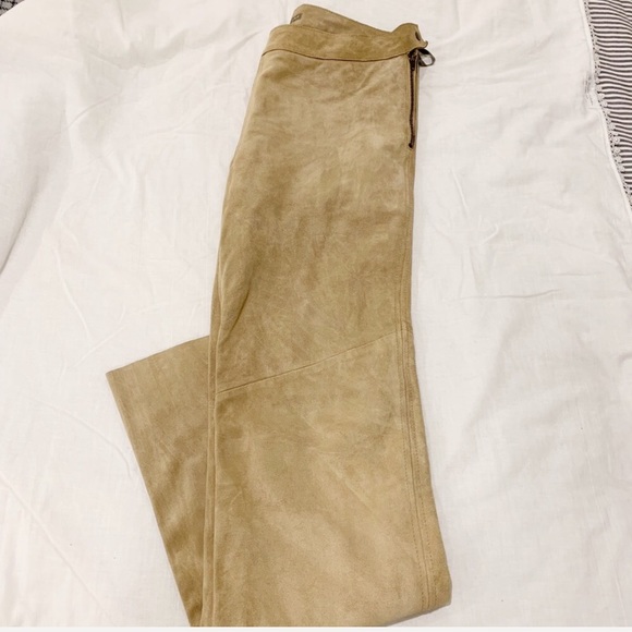 J.Crew Collection Genuine Suede High Waist Trouser - Picture 6 of 8